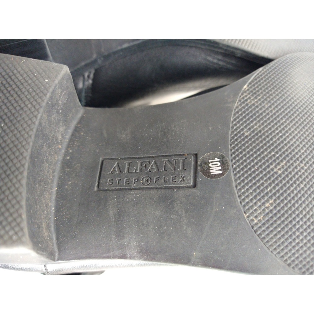 Alfani Berniee Black Leather Tall Riding Boots‎ StepFlex Knee High Womens 10M - Picture 11 of 12